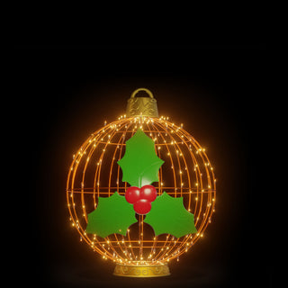 Christmas Ball "mistletoe" (orange)