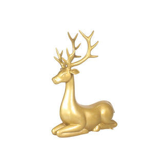 Deer Sitting Statue Stag