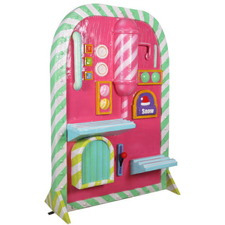 Santa's Candy Toy Machine Pink (backdrop)