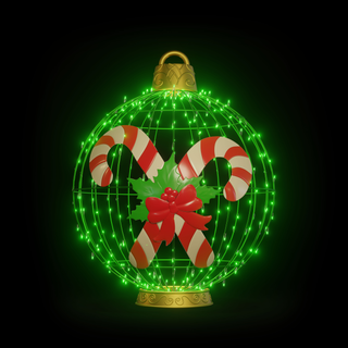 Christmas Ball Candy Cane