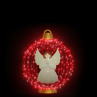 Christmas Ball "angel" (red)