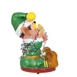 Santa Elf Playing With Lights