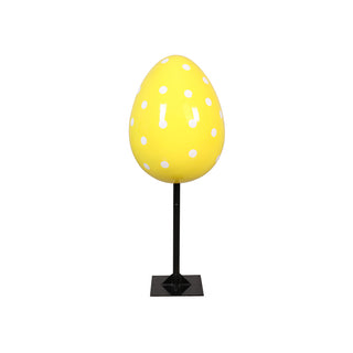 Easter Egg 60 Cm On Metal Plate (polka A)