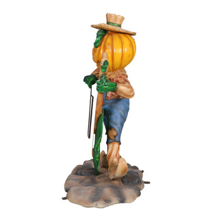 Pumpkin Scarecrow with Cello