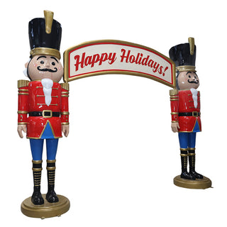 NUTCRACKER ARCHWAY "HAPPY HOLIDAYS"