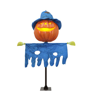 Giant Pumpkin Scarecrow "spooky"