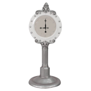 Santa Clock (white Silver)