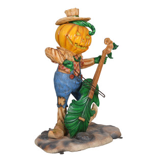 Pumpkin Scarecrow with Cello