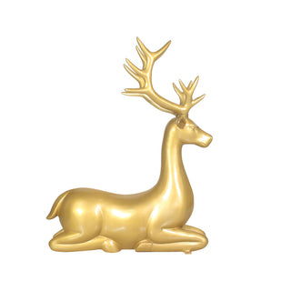 Deer Sitting Statue Stag