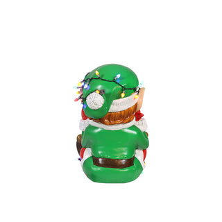 ELF BOY PLAYING LIGHTS