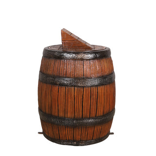 Barrel Trash Can