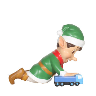 Santa Elf With Toy Truck