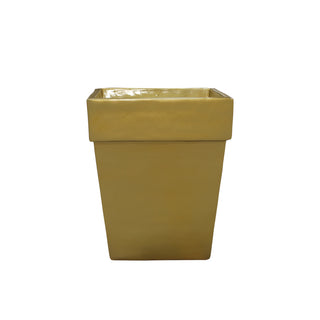 Concrete Planter Gold