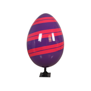 Easter Egg With Animal 120 Cm With Metal Plate (stripe C)