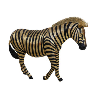 Zebra (black With A Stripes Of Golf Leaf)