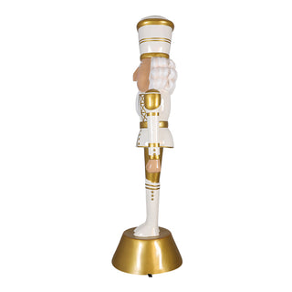 American Christmas Nutcracker 9ft. - White & Gold