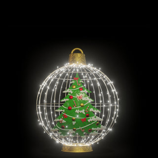 Christmas Ball "christmas Tree" (white)