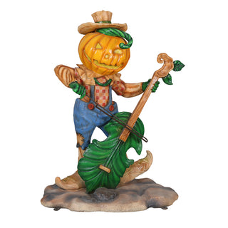 Pumpkin Scarecrow Playing Cello