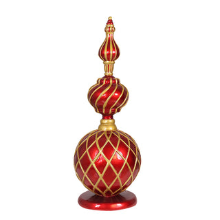 Finial Ornament Red/gold