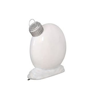 WHITE FLAT ORNAMENT